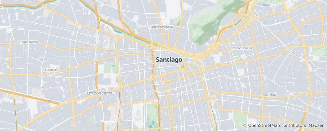 Map of Santiago