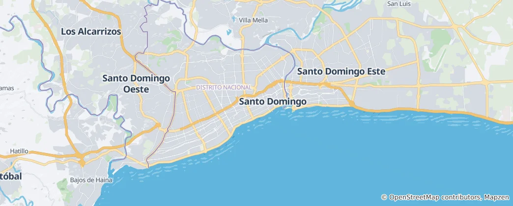 Map of Santo Domingo