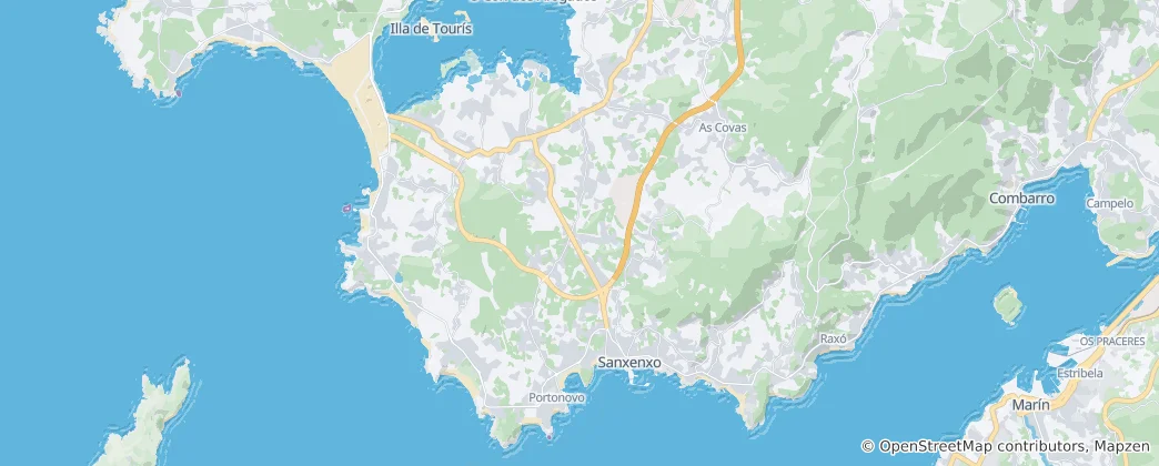 Sanxenxo Haritası