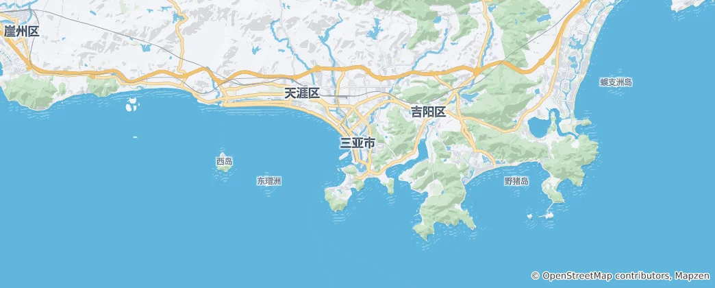 Carte de Sanya