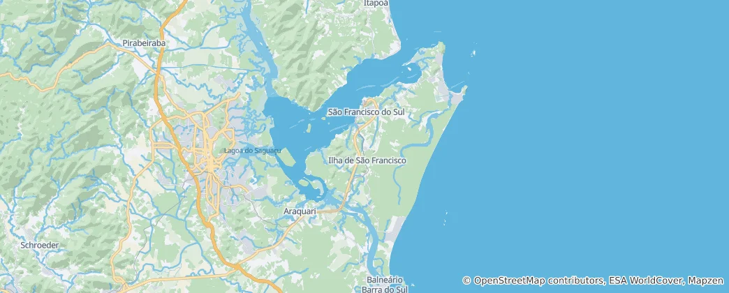 São Francisco do Sul 지도