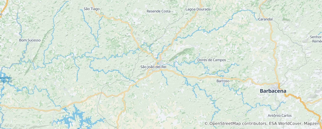 Mapa São João del Rei