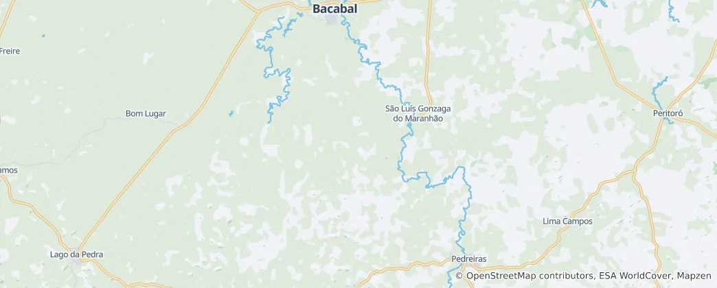 Térkép: São Luís Gonzaga do Maranhão