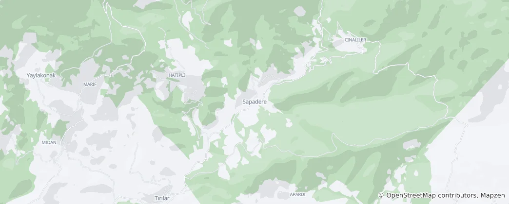 Mapa de Sapadere