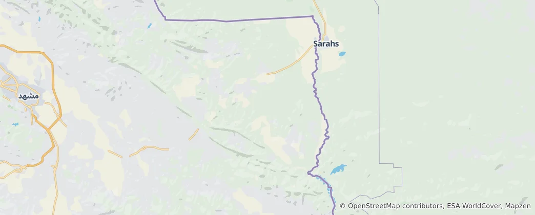 Map of Sarakhs County