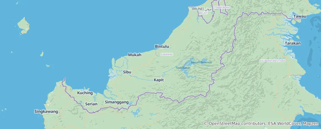 Mapa De Sarawak