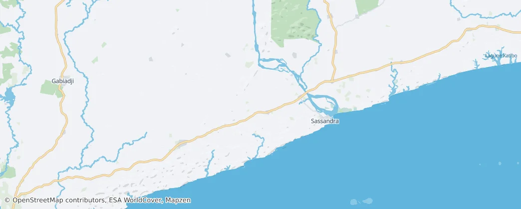 Sassandra Department — Map