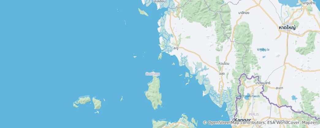 Mapa de Satun