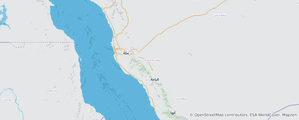 Map of Mecca Province