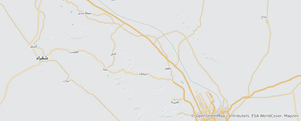 Mapa Thadig governorate