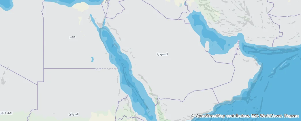 Map of Saudi Arabia