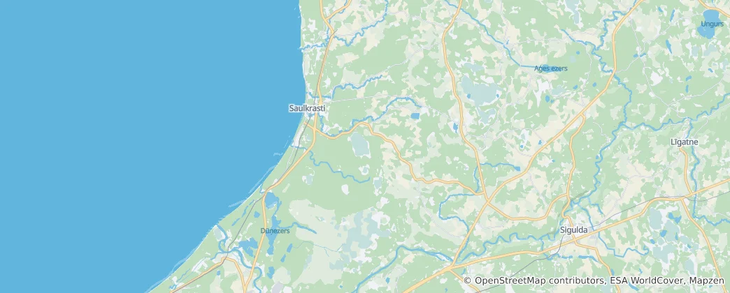 Mapa Saulkrasti