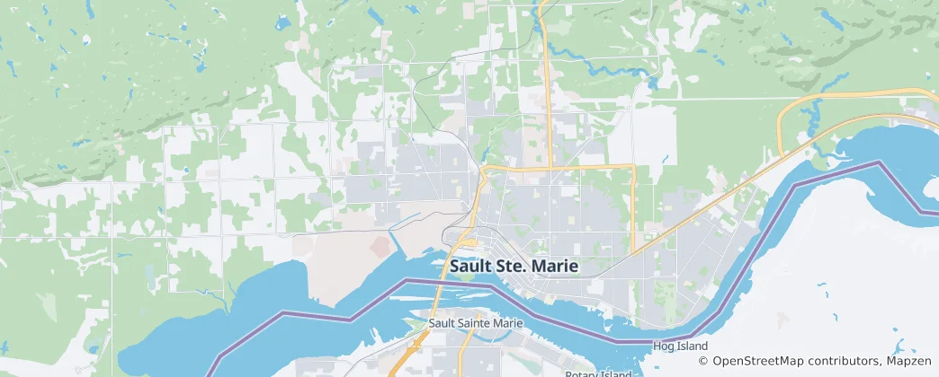 Mapa Sault Ste. Marie