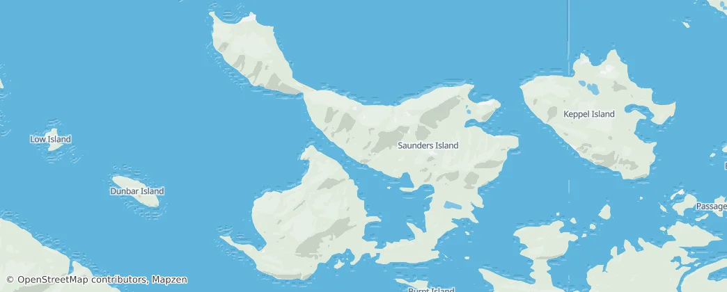 Saunders Island — Map