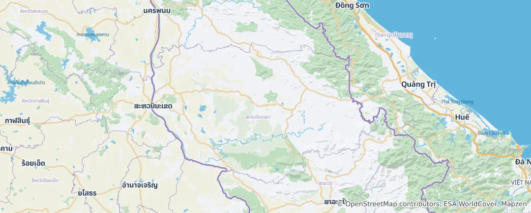 Map of Savannakhet Province