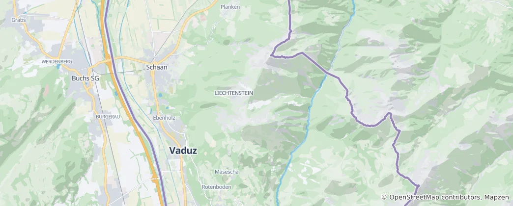 Mapa Schaan