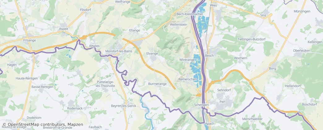Schengen — Map