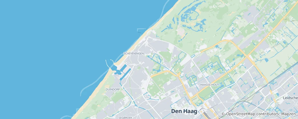 Mapa Scheveningen