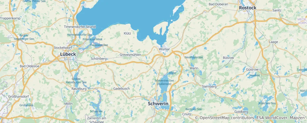 Mapa de Schwerin