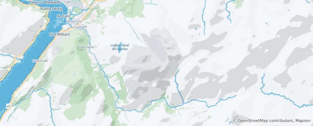 Mapa De Tierras Altas de Escocia