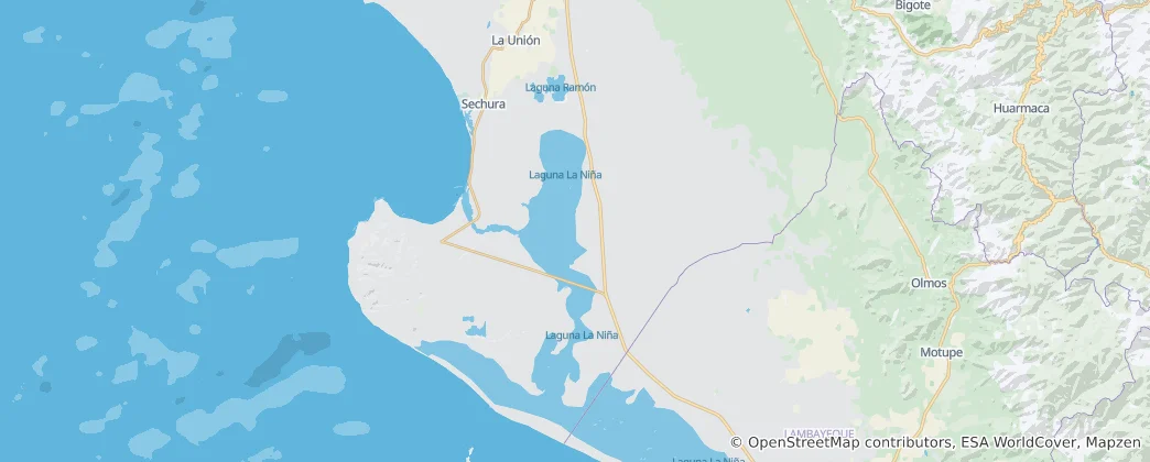 Mappa di provincia di Sechura