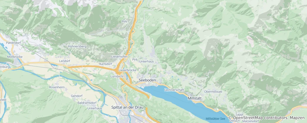 Mapa Seeboden