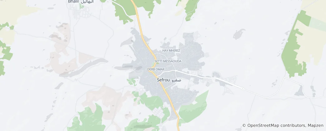 Map of Sefrou