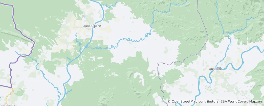 Mapa Sekong Commune