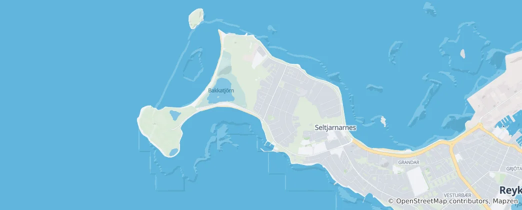Map of Seltjarnarnes