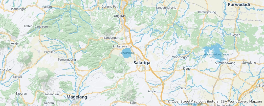 Semarang ilçesi Haritası