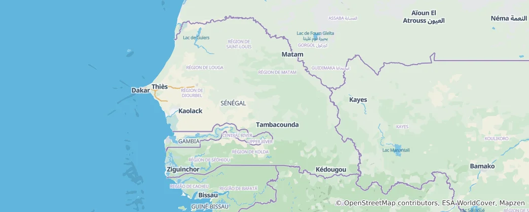 Map of Senegal