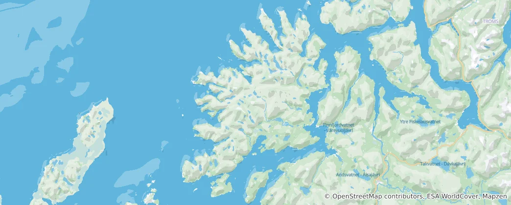 Map of Senja