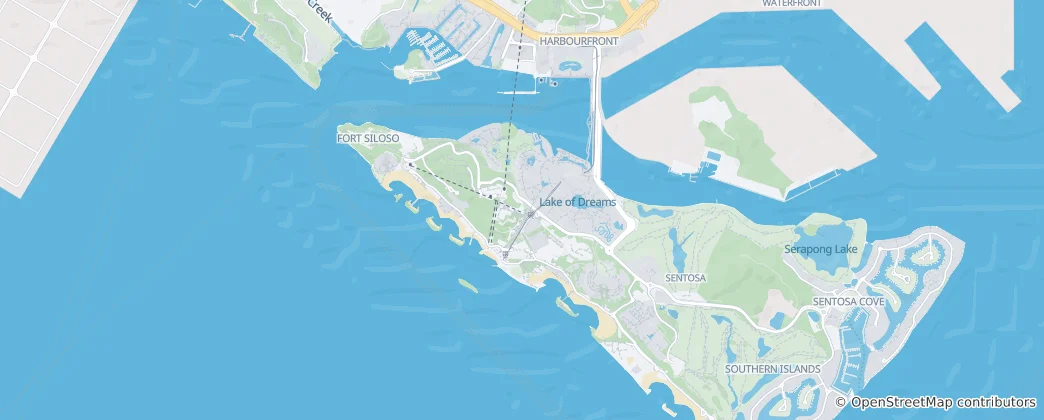 Map of Sentosa