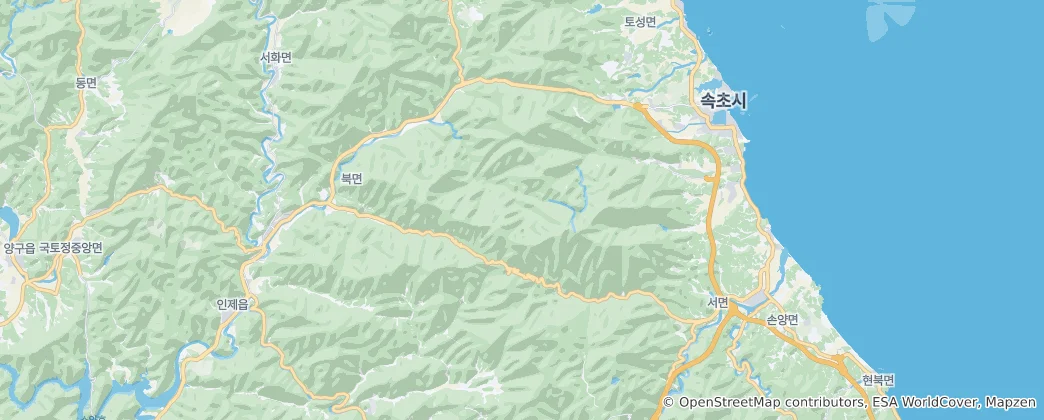 Mappa di Parco nazionale di Seoraksan