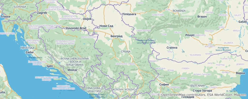 Map of Serbia