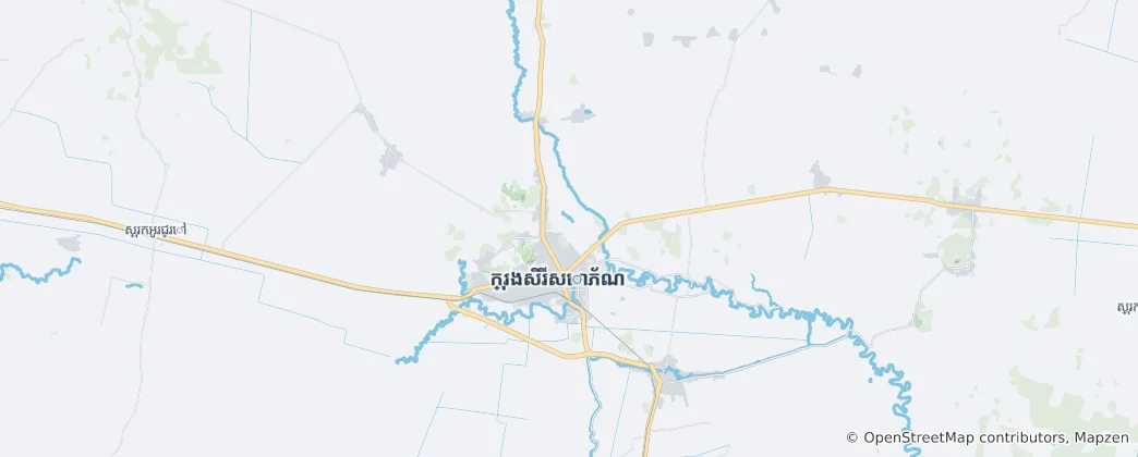 Mapa Serei Saophoan Municipality