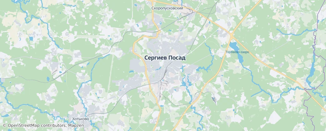 Sergiyev Posad — Map