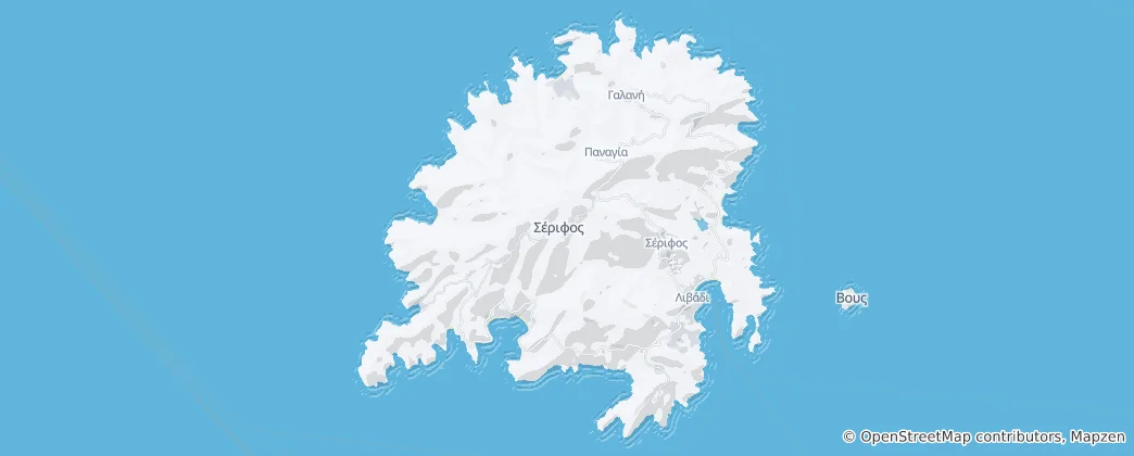 Mapa Serifos