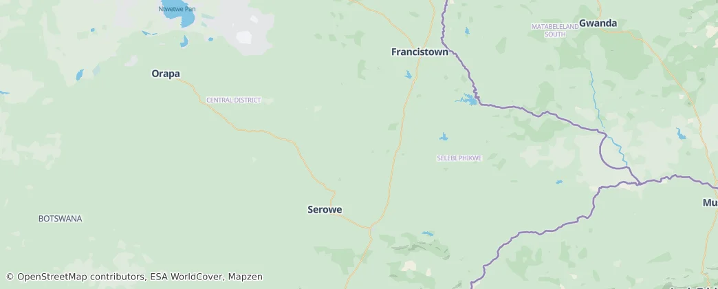 Serowe subdistrict — Map