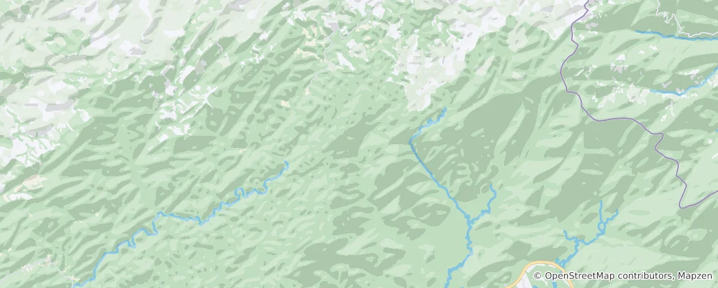 Mapa Serra do Mar - Núcleo Cunha State Park