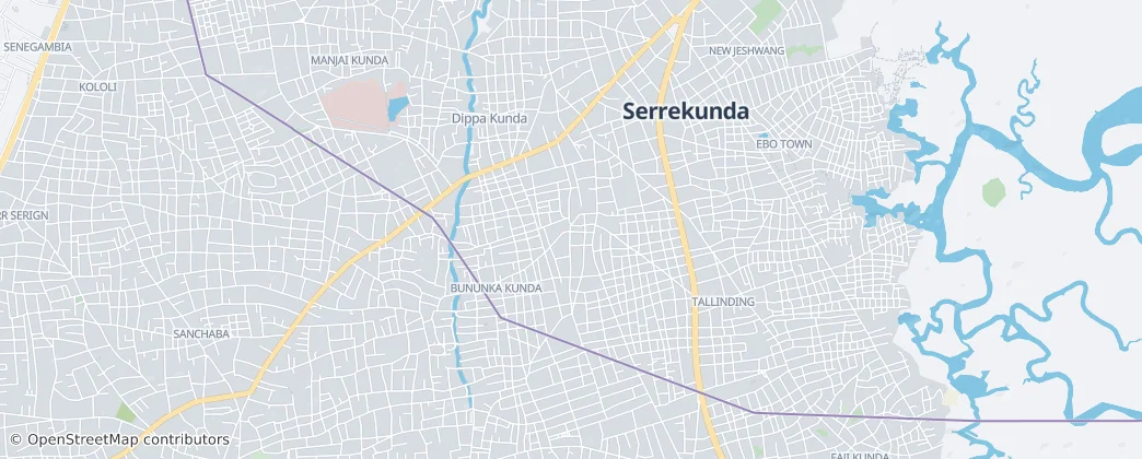 Serrekunda Central — Map