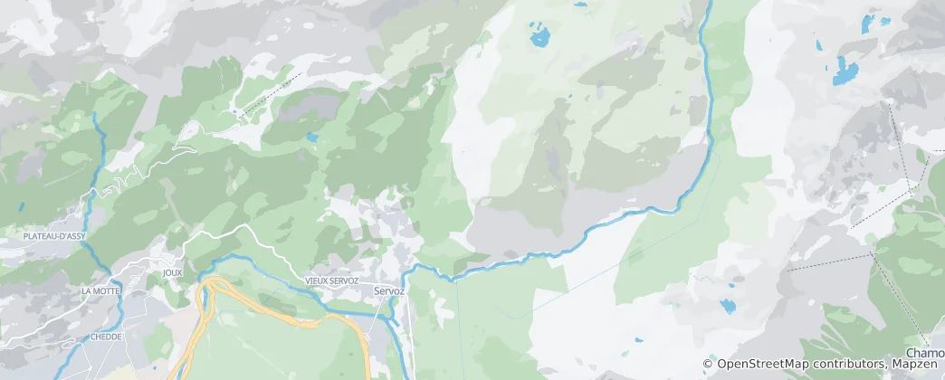 Mapa Servoz