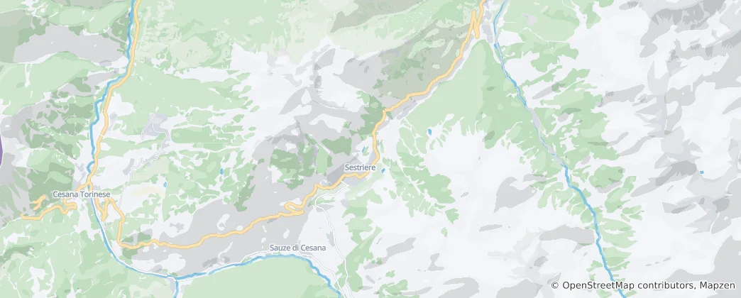Karte von Sestriere