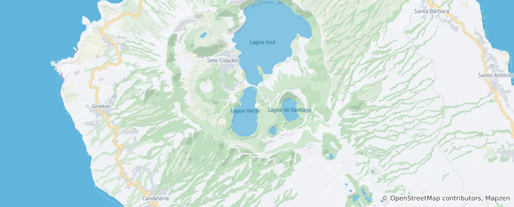 Mappa di Sete Cidades