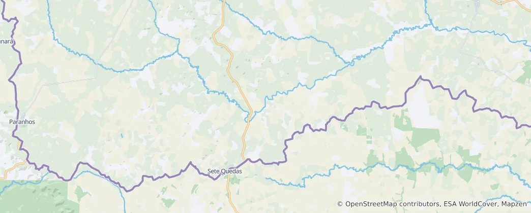 Mapa Sete Quedas