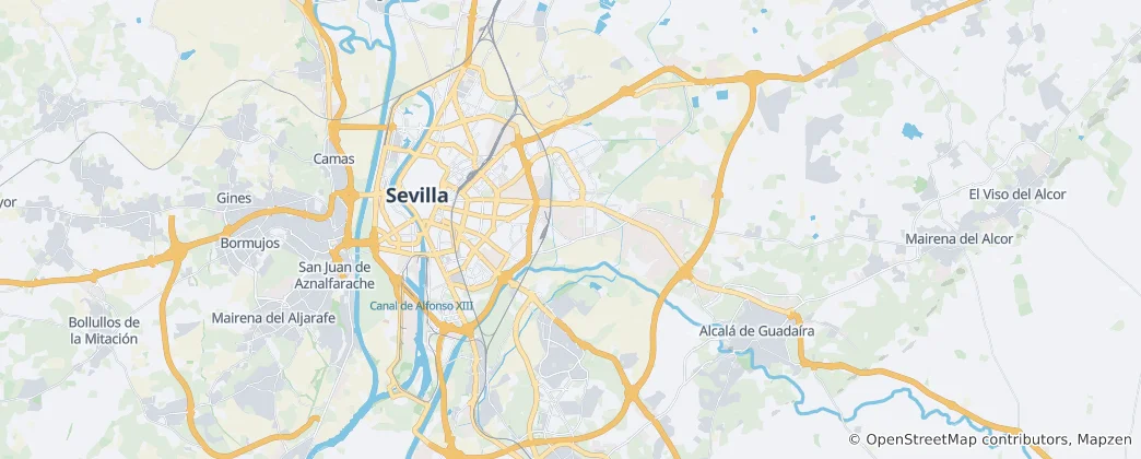 Map of Seville
