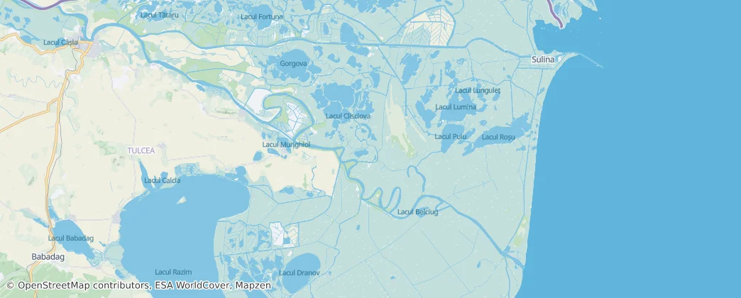 Map of Sfântu Gheorghe Island