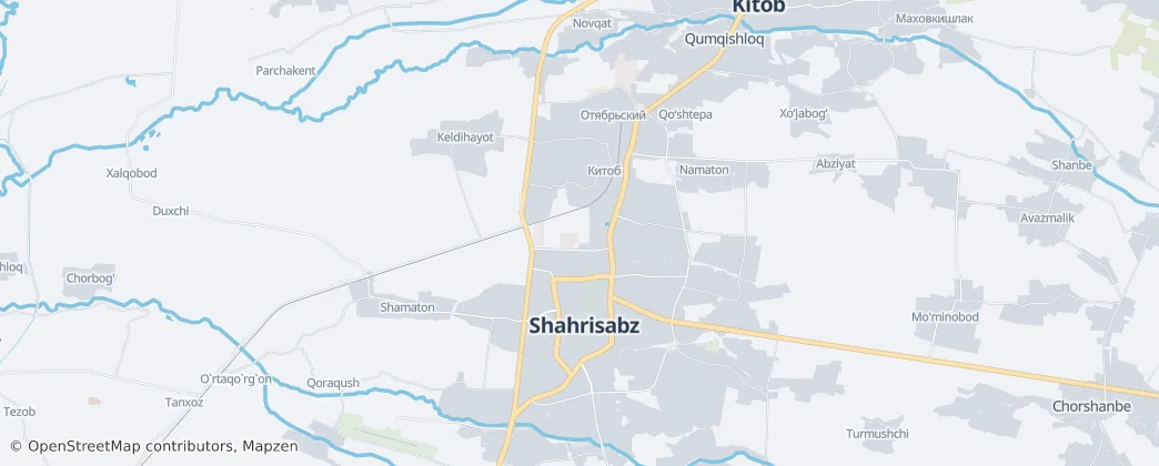 Shakhrisabz city — Map