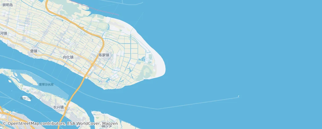 Shanghai Yangtze River Estuary Chinese Sturgeon Nature Reserve – Mapa