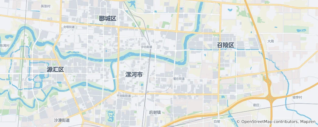 Mapa Shaoling District